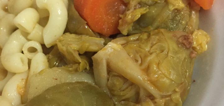 Kıymalı Brüksel Lahanası Yemeği