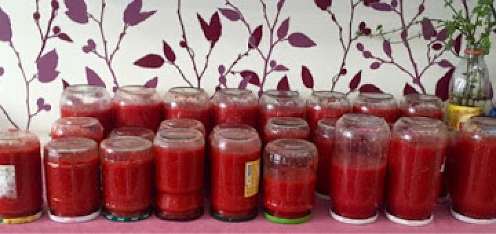 Kışlık domates sosu ve kırmızı biberli sos tarifi