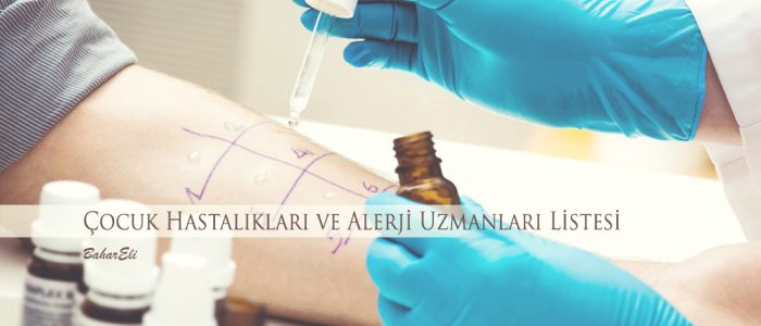 çocuk hastalıkları ve alerji uzmanları listesi