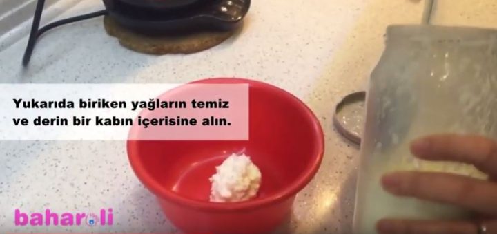 Evde Keçi Tereyağı Yapımı (Videolu)