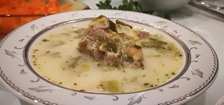 Kuzu etli Pırasa çorbası