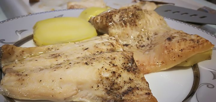 Fırında karadeniz somonu